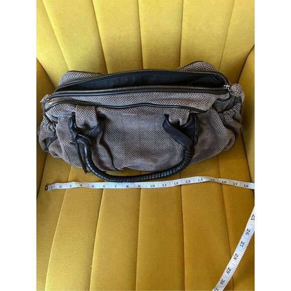 Giorgio Armani vintage fabric with Leather Hand Bag - Picture 12 of 14